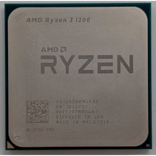 Процесор AMD Ryzen 3 1200 3.1(3.4)GHz sAM4 Tray (YD1200BBM4KAE) (Відновлено продавцем, 741364) купити з перевіркою сумісності: огляд, характеристики, ціна у Києві, Львові, Вінниці, Хмельницькому, Івано-Франківську, Україні | інтернет-магазин TELEMART.UA фото