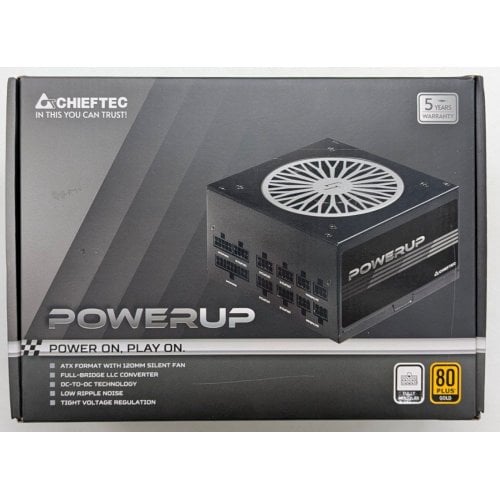 Блок живлення CHIEFTEC PowerUp 850W (GPX-850FC) (Відновлено продавцем, 741484) купити з перевіркою сумісності: огляд, характеристики, ціна у Києві, Львові, Вінниці, Хмельницькому, Івано-Франківську, Україні | інтернет-магазин TELEMART.UA фото