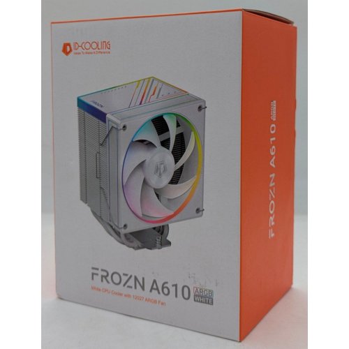 Кулер ID-Cooling Frozn A610 ARGB (FROZN A610 ARGB White) (Відновлено продавцем, 741487) купити з перевіркою сумісності: огляд, характеристики, ціна у Києві, Львові, Вінниці, Хмельницькому, Івано-Франківську, Україні | інтернет-магазин TELEMART.UA фото