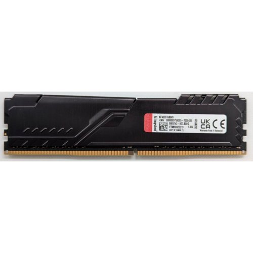 Озп Kingston DDR4 8GB 3200Mhz FURY Beast Black (KF432C16BB/8) (Відновлено продавцем, 741515) купити з перевіркою сумісності: огляд, характеристики, ціна у Києві, Львові, Вінниці, Хмельницькому, Івано-Франківську, Україні | інтернет-магазин TELEMART.UA фото