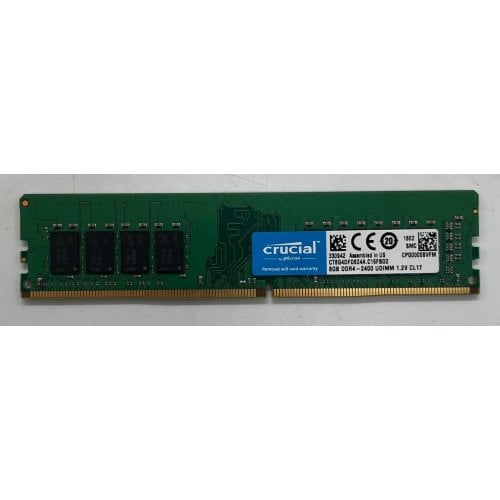 Купить Озу Crucial DDR4 8GB 2400Mhz (CT8G4DFD824A) (Восстановлено продавцом, 741859) с проверкой совместимости: обзор, характеристики, цена в Киеве, Днепре, Одессе, Харькове, Украине | интернет-магазин TELEMART.UA фото