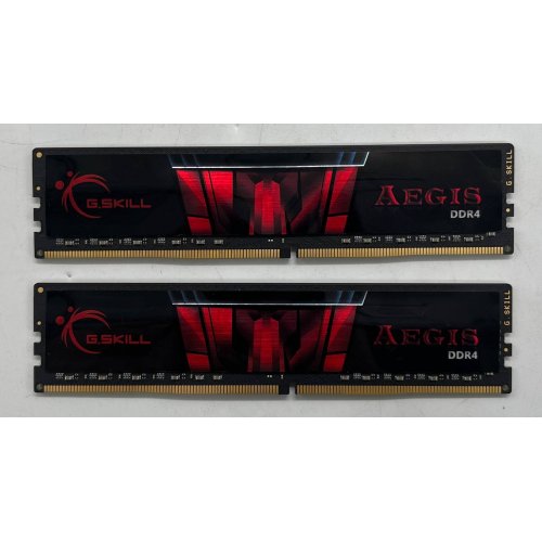 Купить Озу G.Skill DDR4 32GB (2x16GB) 3200Mhz Aegis (F4-3200C16D-32GIS) (Восстановлено продавцом, 741862) с проверкой совместимости: обзор, характеристики, цена в Киеве, Днепре, Одессе, Харькове, Украине | интернет-магазин TELEMART.UA фото