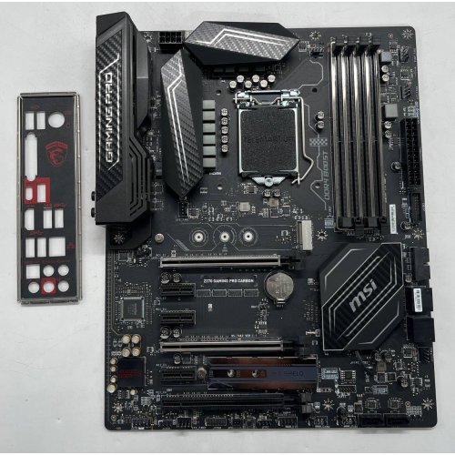 Купить Материнская плата MSI Z270 GAMING PRO CARBON (s1151, Intel Z270) (Восстановлено продавцом, 741875) с проверкой совместимости: обзор, характеристики, цена в Киеве, Днепре, Одессе, Харькове, Украине | интернет-магазин TELEMART.UA фото