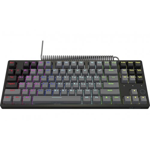 Купить Клавиатура Lorgar Azar 514TKL RGB Mechanical Linear Dream Switches (LRG-GK514TKL-BK-UA) Black - цена в Харькове, Киеве, Днепре, Одессе
в интернет-магазине Telemart фото