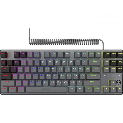 Купить Клавиатура Lorgar Azar 514TKL RGB Mechanical Linear Dream Switches (LRG-GK514TKL-BK-UA) Black - цена в Харькове, Киеве, Днепре, Одессе
в интернет-магазине Telemart фото