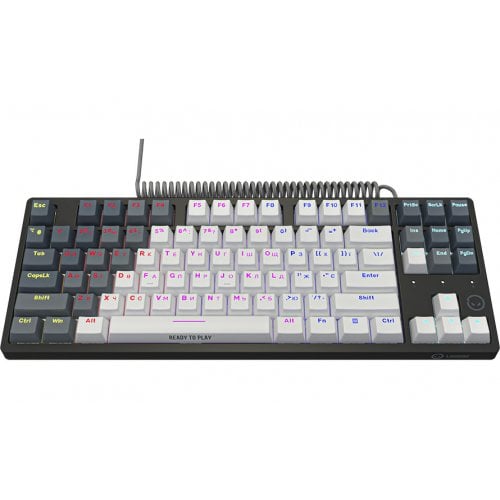 Купить Клавиатура Lorgar Azar 514TKL RGB Mechanical Linear Dream Switches (LRG-GK514TKL-WH-UA) White - цена в Харькове, Киеве, Днепре, Одессе
в интернет-магазине Telemart фото