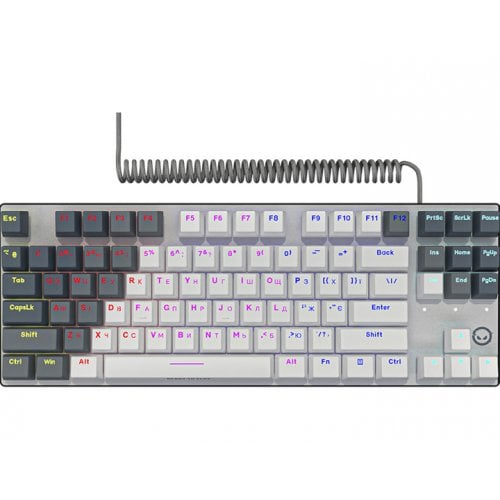 Купить Клавиатура Lorgar Azar 514TKL RGB Mechanical Linear Dream Switches (LRG-GK514TKL-WH-UA) White - цена в Харькове, Киеве, Днепре, Одессе
в интернет-магазине Telemart фото