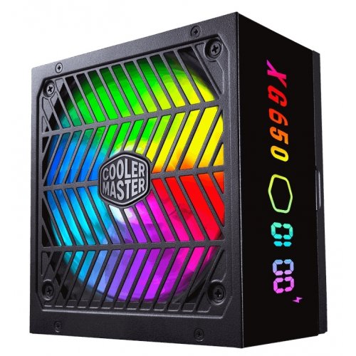 Купить Блок питания Cooler Master XG650 Plus Platinum ARGB 650W (MPG-6501-AFBAP-XEU) с проверкой совместимости: обзор, характеристики, цена в Киеве, Днепре, Одессе, Харькове, Украине | интернет-магазин TELEMART.UA фото