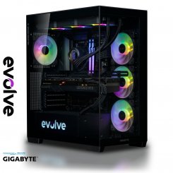 Компьютер EVOLVE UltraPart Platinum 9H (EVUP-P9BR980X3DN509-D564S1TBK) Black / AMD Ryzen 7 9800X3D (4.7–5.2 ГГц), 8 ядер / RTX 5090 / 64 ГБ (DDR5) / 1024 ГБ (SSD)