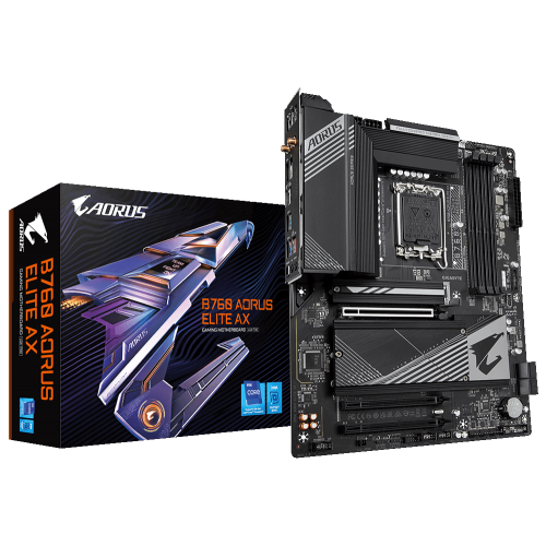 Купить Материнская плата Gigabyte B760 AORUS ELITE AX (s1700, Intel B760) (Восстановлено продавцом, 742562) с проверкой совместимости: обзор, характеристики, цена в Киеве, Днепре, Одессе, Харькове, Украине | интернет-магазин TELEMART.UA фото