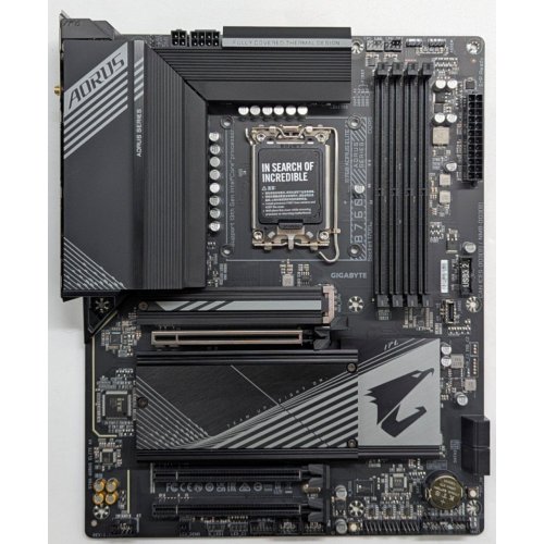 Материнська плата Gigabyte B760 AORUS ELITE AX (s1700, Intel B760) (Відновлено продавцем, 742562) купити з перевіркою сумісності: огляд, характеристики, ціна у Києві, Львові, Вінниці, Хмельницькому, Івано-Франківську, Україні | інтернет-магазин TELEMART.UA фото