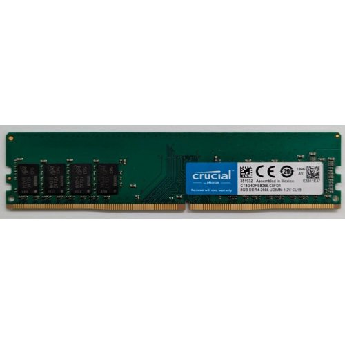 Озп Crucial DDR4 8GB 2666Mhz (CT8G4DFS8266) (Відновлено продавцем, 742596) купити з перевіркою сумісності: огляд, характеристики, ціна у Києві, Львові, Вінниці, Хмельницькому, Івано-Франківську, Україні | інтернет-магазин TELEMART.UA фото