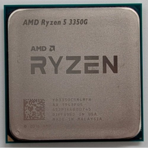 Купить Процессор AMD Ryzen 5 PRO 3350G 3.6(4.0)GHz 4MB sAM4 Tray (YD335BC5M4MFH) (Восстановлено продавцом, 742613) с проверкой совместимости: обзор, характеристики, цена в Киеве, Днепре, Одессе, Харькове, Украине | интернет-магазин TELEMART.UA фото