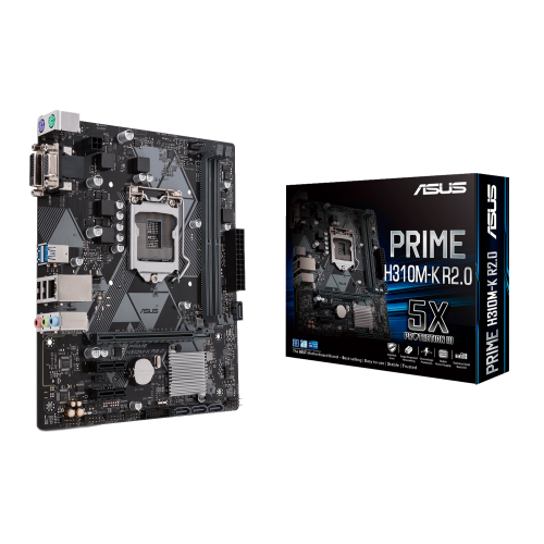 Материнська плата Asus PRIME H310M-K R2.0 (s1151-V2, Intel H310) (Відновлено продавцем, 742635) купити з перевіркою сумісності: огляд, характеристики, ціна у Києві, Львові, Вінниці, Хмельницькому, Івано-Франківську, Україні | інтернет-магазин TELEMART.UA фото