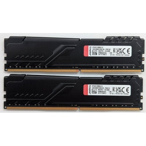 Купить Озу Kingston DDR4 16GB (2x8GB) 3200Mhz FURY Beast Black (KF432C16BBK2/16) (Восстановлено продавцом, 742759) с проверкой совместимости: обзор, характеристики, цена в Киеве, Днепре, Одессе, Харькове, Украине | интернет-магазин TELEMART.UA фото