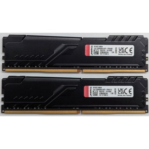 Купить Озу Kingston DDR4 16GB (2x8GB) 3200Mhz FURY Beast Black (KF432C16BBK2/16) (Восстановлено продавцом, 742943) с проверкой совместимости: обзор, характеристики, цена в Киеве, Днепре, Одессе, Харькове, Украине | интернет-магазин TELEMART.UA фото