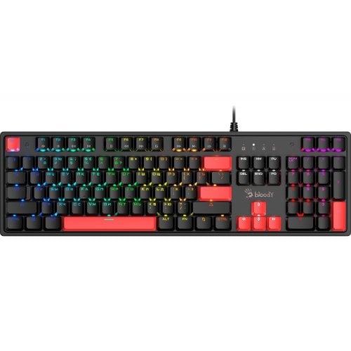 Купити Клавіатура A4Tech Bloody S510R RGB BLMS Switch Red Switch Fire Black - ціна в Києві, Львові, Вінниці, Хмельницькому, Франківську, Україні | інтернет-магазин TELEMART.UA фото