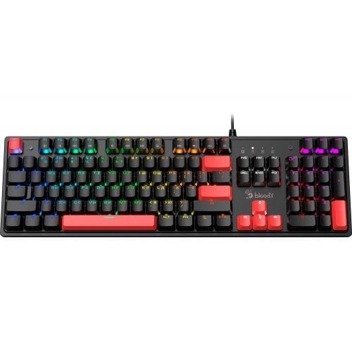 Купити Клавіатура A4Tech Bloody S510R RGB BLMS Switch Red Switch Fire Black - ціна в Києві, Львові, Вінниці, Хмельницькому, Франківську, Україні | інтернет-магазин TELEMART.UA фото