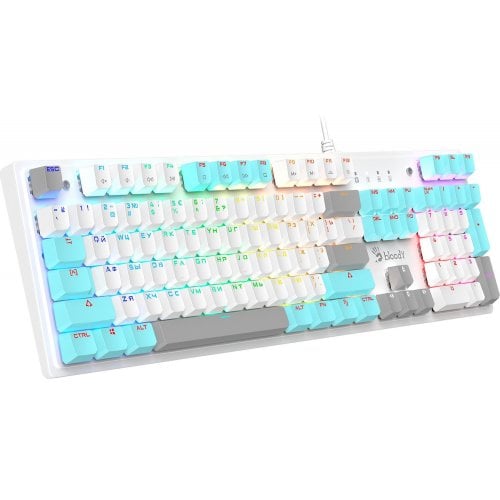 Купить Клавиатура A4Tech Bloody S510R RGB BLMS Switch Red Switch Icy White - цена в Харькове, Киеве, Днепре, Одессе
в интернет-магазине Telemart фото