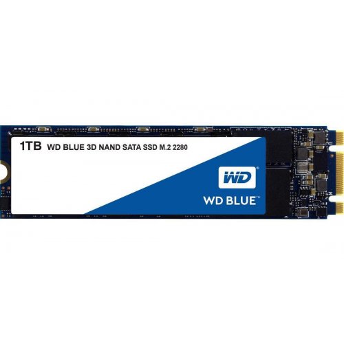 Фото SSD-диск Western Digital Blue 3D NAND TLC 1TB M.2 (2280 SATA) (WDS100T2B0B)