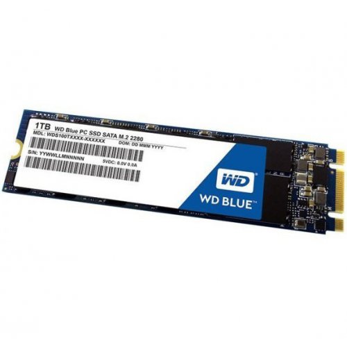Фото SSD-диск Western Digital Blue 3D NAND TLC 1TB M.2 (2280 SATA) (WDS100T2B0B)