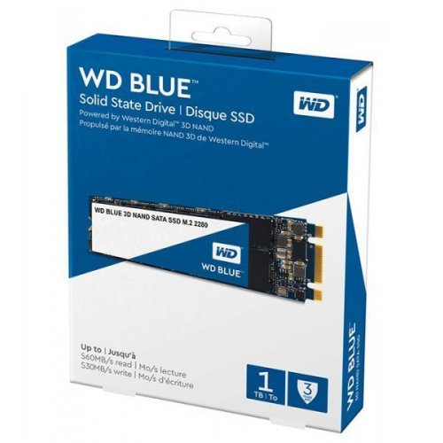 Продать SSD-диск Western Digital Blue 3D NAND TLC 1TB M.2 (2280 SATA) (WDS100T2B0B) по Trade-In интернет-магазине Телемарт - Киев, Днепр, Украина фото