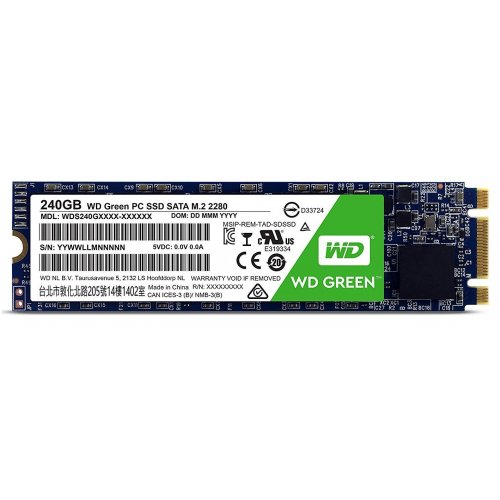 Продати SSD-диск Western Digital Green TLC 240GB M.2 (2280 SATA) (WDS240G1G0B) за Trade-In у інтернет-магазині Телемарт - Київ, Дніпро, Україна фото