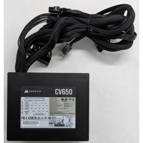 Блок живлення Corsair CV650 650W (CP-9020236-EU) (Відновлено продавцем, 743150) купити з перевіркою сумісності: огляд, характеристики, ціна у Києві, Львові, Вінниці, Хмельницькому, Івано-Франківську, Україні | інтернет-магазин TELEMART.UA фото