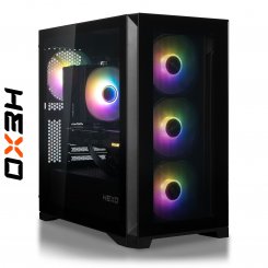 ПК для стрімінгу HEXO JustCaster StarterStreamer Base (HSP-5600N4060-32S1TBK) Black / AMD Ryzen 5 5600 (3.5-4.4), 6 ядер / RTX 4060 / 32 ГБ (DDR4) / 1024 ГБ (SSD)