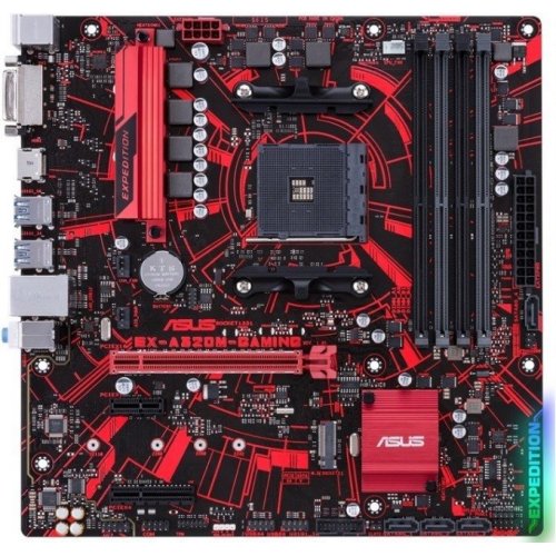 Photo Motherboard Asus EX-A320M-GAMING (sAM4, AMD A320)