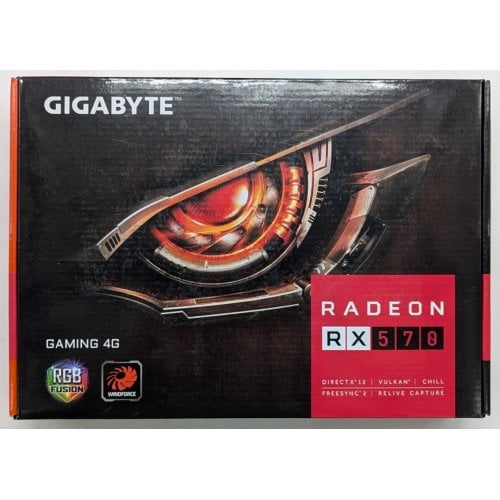 Відеокарта Gigabyte Radeon RX 570 Gaming 4096MB (GV-RX570GAMING-4GD) (Відновлено продавцем, 743442) купити з перевіркою сумісності: огляд, характеристики, ціна у Києві, Львові, Вінниці, Хмельницькому, Івано-Франківську, Україні | інтернет-магазин TELEMART.UA фото