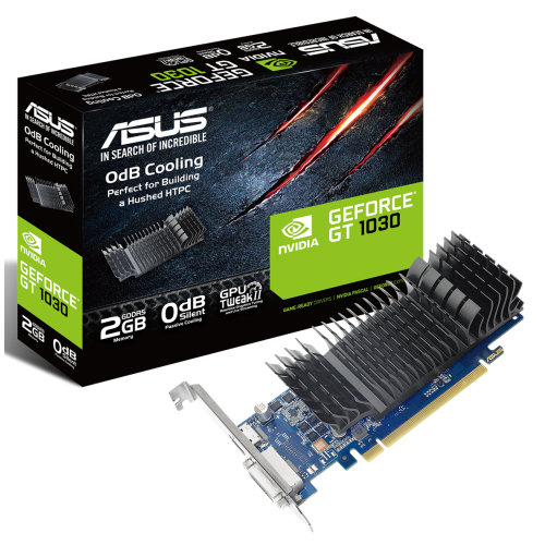 Відеокарта Asus GeForce GT 1030 Low profile 2048MB (GT1030-SL-2G-BRK) (Відновлено продавцем, 743492) купити з перевіркою сумісності: огляд, характеристики, ціна у Києві, Львові, Вінниці, Хмельницькому, Івано-Франківську, Україні | інтернет-магазин TELEMART.UA фото