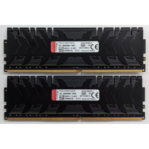 Озп HyperX DDR4 16GB (2x8GB) 3200Mhz Predator (HX432C16PB3K2/16) (Відновлено продавцем, 743496) купити з перевіркою сумісності: огляд, характеристики, ціна у Києві, Львові, Вінниці, Хмельницькому, Івано-Франківську, Україні | інтернет-магазин TELEMART.UA фото