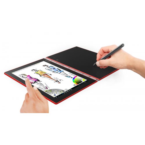 Планшет Lenovo Yoga Book YB1-X91L 128GB LTE (ZA160126UA) Ruby Red купити в Україні: Київ, Львів, Хмельницький, Тернопіль, Івано-Франківськ | Низька ціна, відгуки, характеристики від TELEMART фото