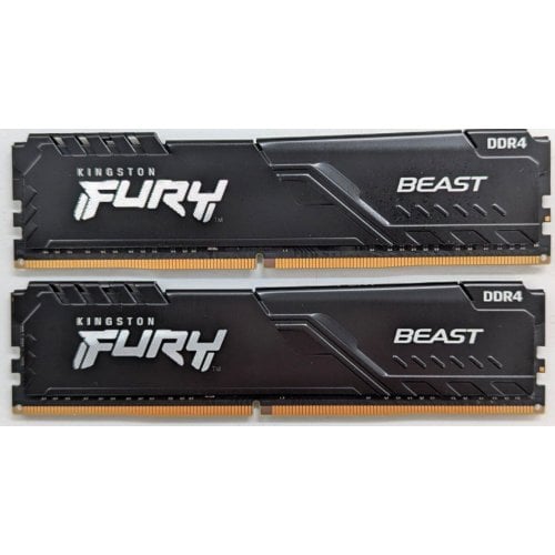 Купить Озу Kingston DDR4 16GB (2x8GB) 3200Mhz FURY Beast Black (KF432C16BBK2/16) (Восстановлено продавцом, 743558) с проверкой совместимости: обзор, характеристики, цена в Киеве, Днепре, Одессе, Харькове, Украине | интернет-магазин TELEMART.UA фото