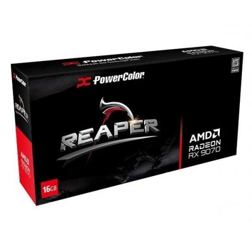 Відеокарта PowerColor Radeon RX 9070 XT Reaper 16384MB (RX9070XT 16G-A) купити з перевіркою сумісності: огляд, характеристики, ціна у Києві, Львові, Вінниці, Хмельницькому, Івано-Франківську, Україні | інтернет-магазин TELEMART.UA фото