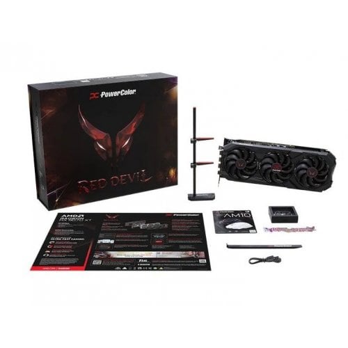 Купить Видеокарта PowerColor Radeon RX 9070 XT Red Devil Limited Edition 16384MB (RX9070XT 16G-E/OC/LIMITED) с проверкой совместимости: обзор, характеристики, цена в Киеве, Днепре, Одессе, Харькове, Украине | интернет-магазин TELEMART.UA фото