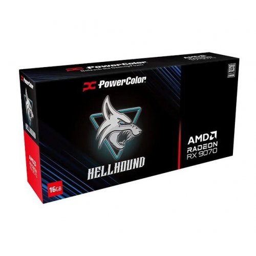 Відеокарта PowerColor Radeon RX 9070 Hellhound 16384MB (RX9070 16G-L/OC) купити з перевіркою сумісності: огляд, характеристики, ціна у Києві, Львові, Вінниці, Хмельницькому, Івано-Франківську, Україні | інтернет-магазин TELEMART.UA фото