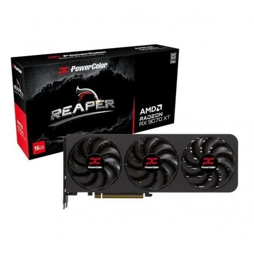 Купить Видеокарта PowerColor Radeon RX 9070 Reaper 16384MB (RX9070 16G-A) с проверкой совместимости: обзор, характеристики, цена в Киеве, Днепре, Одессе, Харькове, Украине | интернет-магазин TELEMART.UA фото