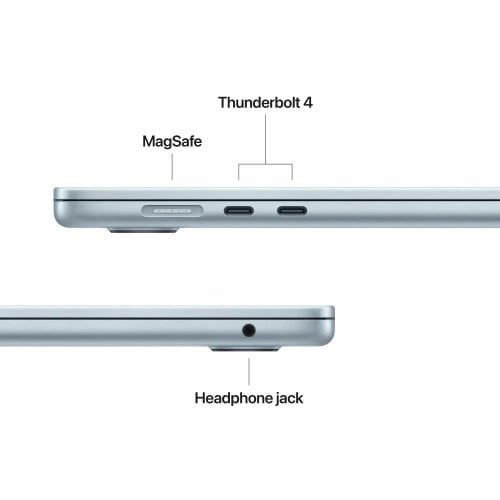 Купить Ноутбук Apple MacBook Air 15.3" M4 16/256GB 2025 (MC7A4) Sky Blue - цена в Харькове, Киеве, Днепре, Одессе
в интернет-магазине Telemart фото