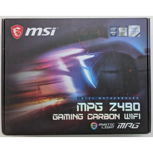 Купить Материнская плата MSI MPG Z490 GAMING CARBON WIFI (s1200, Intel Z490) (Восстановлено продавцом, 743811) с проверкой совместимости: обзор, характеристики, цена в Киеве, Днепре, Одессе, Харькове, Украине | интернет-магазин TELEMART.UA фото