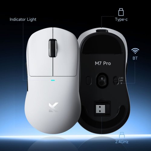 Мышка MCHOSE M7 Pro Wireless (MC-M7-6) Orange купить в Украине: Киев, Днепр, Харьков, Одесса  | Низкая цена, отзывы, характеристики от TELEMART фото