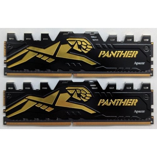 Купить Озу Apacer DDR4 16GB (2x8GB) 2666Mhz Panther Golden (AH4U16G26C08Y7GAA-1) (Восстановлено продавцом, 743867) с проверкой совместимости: обзор, характеристики, цена в Киеве, Днепре, Одессе, Харькове, Украине | интернет-магазин TELEMART.UA фото