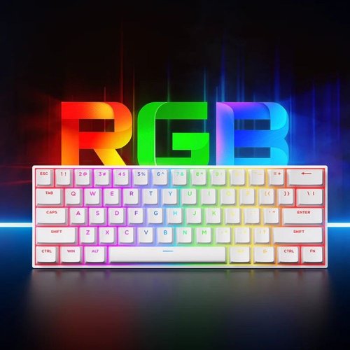 Клавиатура MCHOSE Ace 60 Pro RGB TTC Uranus Magnetic Switch-Standard (MC-ACE60-7A) White купить в Украине: Киев, Днепр, Харьков, Одесса  | Низкая цена, отзывы, характеристики от TELEMART фото
