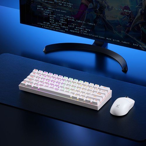 Клавиатура MCHOSE Ace 60 Pro RGB TTC Uranus Magnetic Switch-Standard (MC-ACE60-7A) White купить в Украине: Киев, Днепр, Харьков, Одесса  | Низкая цена, отзывы, характеристики от TELEMART фото