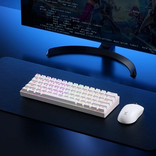 Купить Клавиатура MCHOSE Ace 60 Pro RGB TTC Uranus Magnetic Switch-Standard (MC-ACE60-7A) White - цена в Харькове, Киеве, Днепре, Одессе
в интернет-магазине Telemart фото