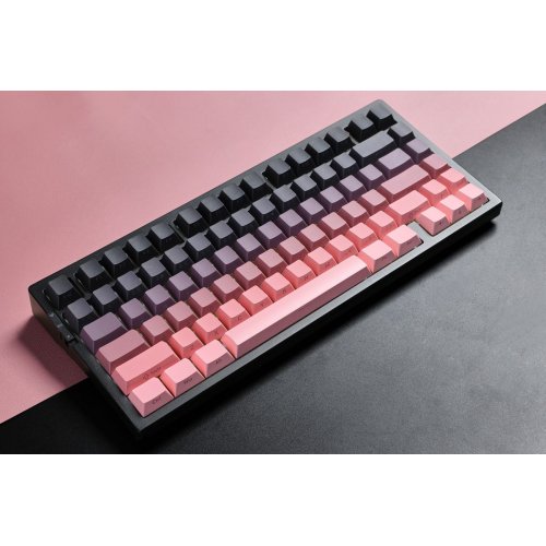 Клавиатура MCHOSE G75 Pro RGB Mechanical Matcha Latte Switch Wireless (MC-G75-16) Black/Pink купить в Украине: Киев, Днепр, Харьков, Одесса  | Низкая цена, отзывы, характеристики от TELEMART фото