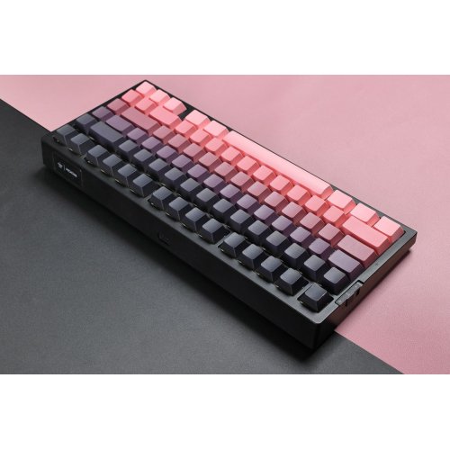 Клавиатура MCHOSE G75 Pro RGB Mechanical Matcha Latte Switch Wireless (MC-G75-16) Black/Pink купить в Украине: Киев, Днепр, Харьков, Одесса  | Низкая цена, отзывы, характеристики от TELEMART фото