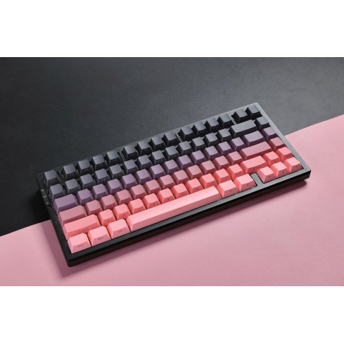 Клавиатура MCHOSE G75 Pro RGB Mechanical Matcha Latte Switch Wireless (MC-G75-16) Black/Pink купить в Украине: Киев, Днепр, Харьков, Одесса  | Низкая цена, отзывы, характеристики от TELEMART фото