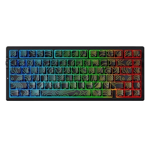 Купить Клавиатура MCHOSE G75 Pro RGB Mechanical Matcha Latte Switch Wireless (MC-G75-22) Black Topographic - цена в Харькове, Киеве, Днепре, Одессе
в интернет-магазине Telemart фото